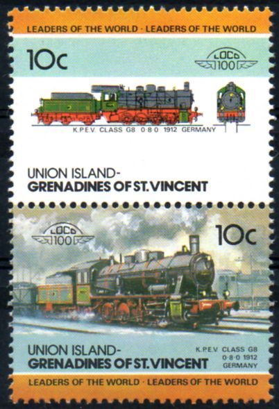 KPEV PRUSSIA Class G8 Progressive Proof Train Stamp Set  