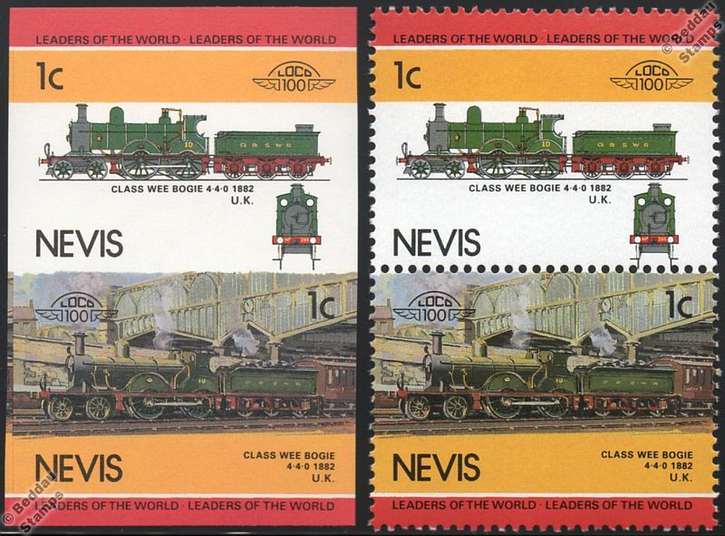  from Nevis (Issued 26th April 1985, Scott Catalog Reference #190