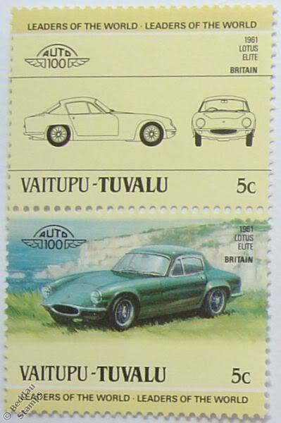 Auto 100 Car Stamps 1961 LOTUS ELITE Collectors  