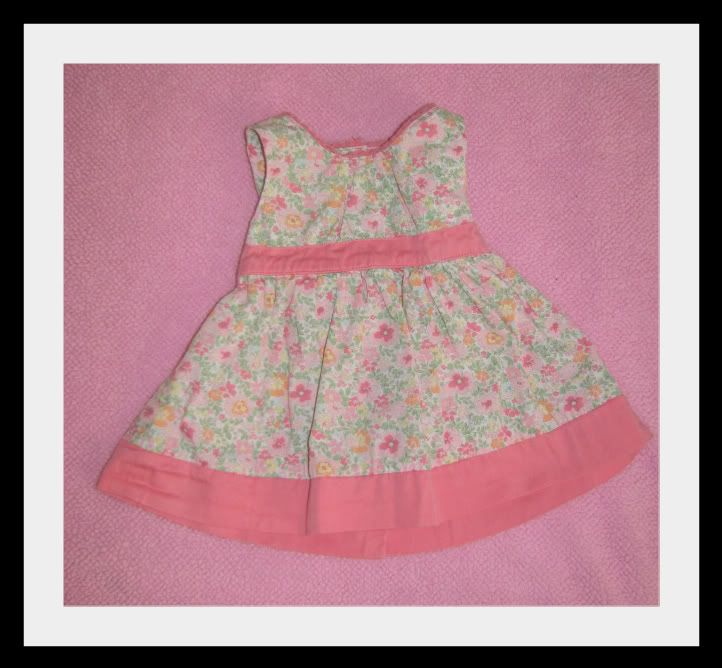 OshKosh B'Gosh Baby Girls Floral Dress Pink Bow 0 3 Months Newborn Spring Easter
