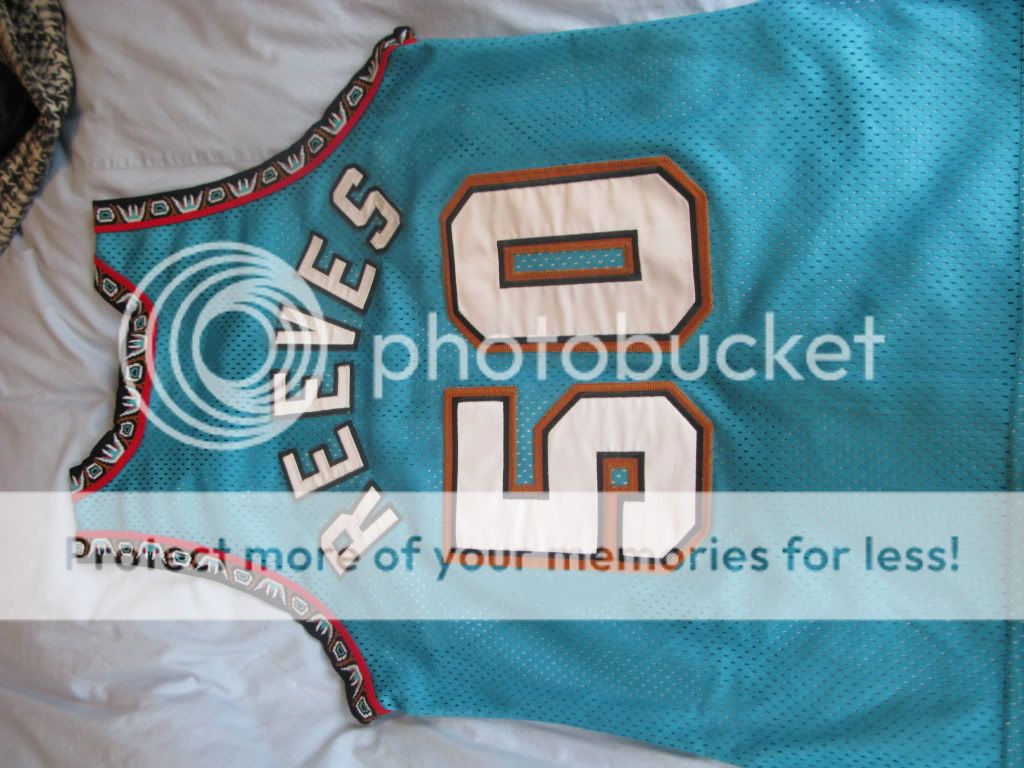 Vancouver Grizzlies Authentic Champion jersey Reeves Vintage 1996 NBA 