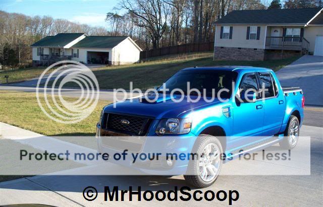 Ford explorer sport trac hood scoop