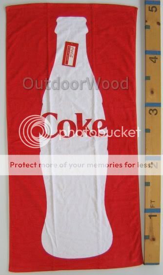 Coca Cola Coke Super Soft Velour Pool & Beach Towel NEW 843747014196 