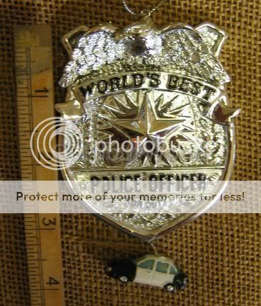 Worlds Best Police Officer Christmas Ornament