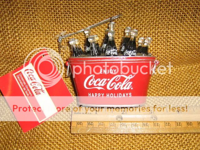 12 pack Coca Cola on Ice in Tub Christmas Ornament nwt coke 