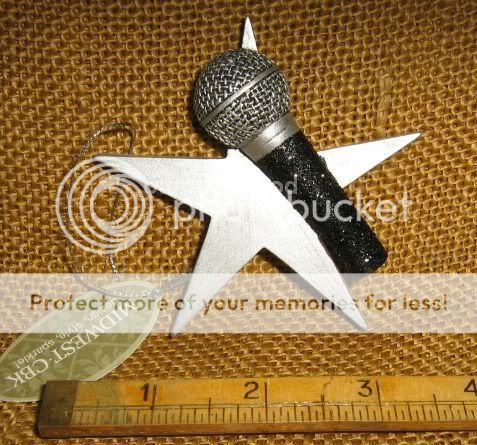 Cannon Falls Music Singer Vocals Vocalist Singing Microphone with Star Ornament
