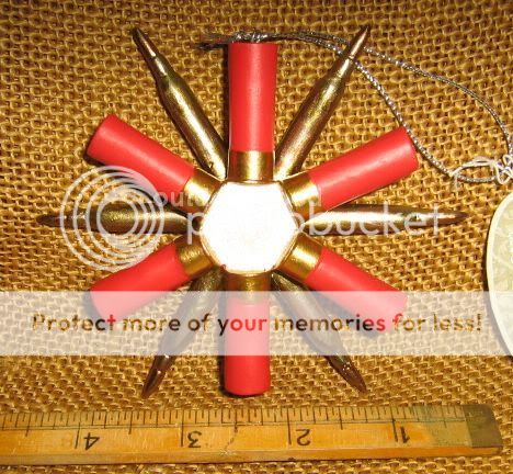 Cannon Falls Shotgun Riffle Shells Snowflake Hunting Gun Ornament New 