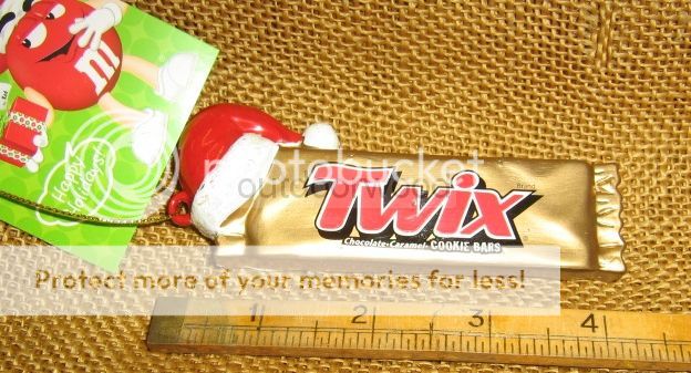 Kurt Adler Twix Chocolate Candy Bar with Santa Hat Licensed M M Ornament New