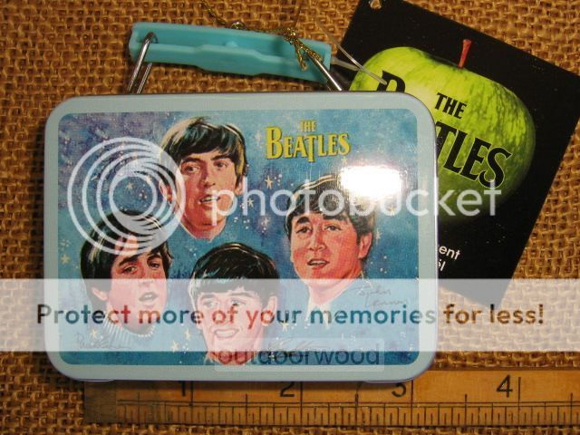 Beatles Miniature Lunch Box McCartney Beatle Mania Ringo John Lennon Ornament