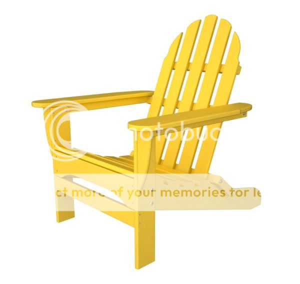 Recycled Plastic Adirondack Chair Polywood Retro Colors